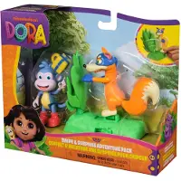 Dora the explorer Dora Abenteuer Pack Affe Boots und Fuchs Swiper, 3 Jahr(e), Mehrfarbig