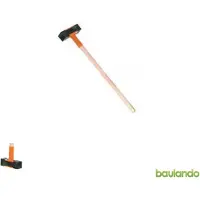 BIRTH Pflasterhammer lang mit Gummikopf 3 kg