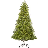 Black Box Trees Nagoya künstlicher Baum mit LED-Beleuchtung - Weihnachten Dekoration für Innenbereich - Weihnachtsdeko mit 2230 Ästen - Weihnachtsbaum mit Klappsystem H240 x Ø138 cm - Grün