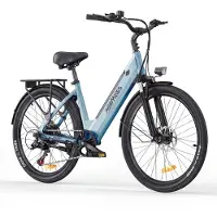 HillMiles E Bike, City E-Bike & E-Hollandrad mit 36V 13Ah Akku bis zu 80-100km, SHIMANO 7-Gang, 250W Motor&25km/h, MileCity1