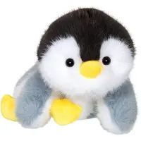 GIPSY TOYS Plüsch-Pinguin Floppy Choopy – – 22 cm – Schwarz/Weiß/Grau