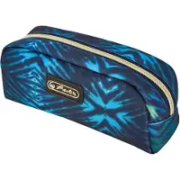 Herlitz New Batik Fearless, Weiches Federmäppchen, Polyester, Blau, Dunkelblau, Muster, Reißverschluss
