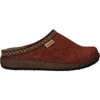 Rohde Pantoffel "Novara-D", Damen, Gr. 36, Filz, rot (rostrot), Schuhe Pantoffel, Hausschuh, Homeslipper, Clog mit Stickbordüre