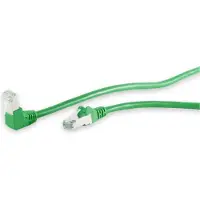 S-Conn Kabel cat 6 S/FTP PIMF Winkel-gerade grün 0,25m