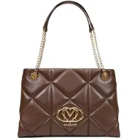 Love Moschino Love Shopper gesteppt braun Kettenhenkel gold