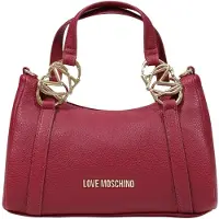 Love Moschino Love Handtasche bordeaux genarbt Dekorglieder Zip