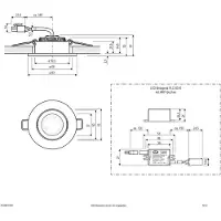 EVN P-LED Deckeneinbauleuchte 230V 3000K 300lm PC20N31502