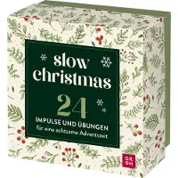 Sonstige Verlage Adventskalender Slow Christmas: Achtsamkeits-Inspirationen, 24 Kärtchen, 10x10 cm