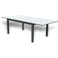 HOME DELUXE - Gartentisch CASA - schnell ausziehbar 160 - 240 cm, aus robustem Aluminium