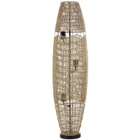 HOME DELUXE Stehlampe aus Jute KIKO - Natur | Standlampe Standleuchte Bodenlampe