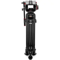 Manfrotto Videokopf 509 mit Stativ 645 Fast Twin Carbon -