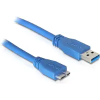 DeLOCK 83502, 5 m, USB A, Micro-USB B, USB 3.2 Gen 1 (3.1 Gen 1), Männlich/Männlich, Blau