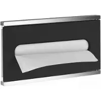 Keuco PLAN Integral Modul Waschtisch 4, Papiertuchspender, Anschlag links, 44999013711, Farbe: verchromt / schwarz matt