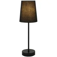 HOME DELUXE Tischlampe VANA - Schwarz | Tischlampe, klassische Tischlampe, schwarze Lampe