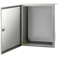 Vevor Schaltschrank NEMA-Industriegehäuse, 50 x 40 x 20 cm NEMA 4X-Stahl-Verteilerschrank, IP66 wasserdicht und staubdicht, elektrischer Anschlusskasten für den Außen-/Innenbereich, mit Montageplatte