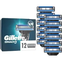 Gillette Mach3 Ersatz-Rasierklingen, 12 Stück