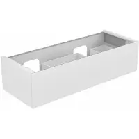 Keuco EDITION 11 Waschtischunterschrank für Einbau-Doppelwaschtische, 1 Frontauszug, mit LED-Beleuchtung, 1400x350x535mm, 31267110100, Korpus/Front: Anthrazit Lack Seidenmatt / Anthrazit Glas