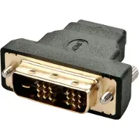 Lindy 41228, HDMI-A FM, DVI-D M, Schwarz