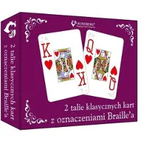 Kukuryku Klassische Karten mit Blindenschriftzeichen