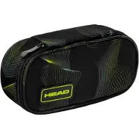 Astra | Schlampermäppchen Head Green Wave, schwarz, kompakt, praktischer Organizer, robuste Qualität