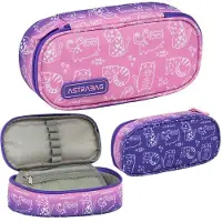 Astra papiernicze | Federmäppchen Kitty, 22 x 9 x 5 cm, verstärkt, wasserabweisend, praktischer Organizer