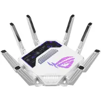 Asus ROG Rapture GT-BE19000AI, Wi-Fi 7 (802.11be), Tri-Band (2,4 GHz/5 GHz/6 GHz), Ethernet/LAN, Weiß, Tabletop-Router