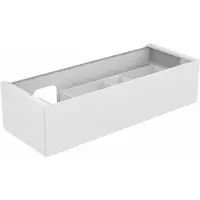 Keuco EDITION 11 Waschtischunterschrank für Einbauwaschtische, 1 Frontauszug, Waschtischposition links, mit LED-Beleuchtung, 1400x350x535mm, 31265890100, Korpus/Front: Eiche Hell Furnier / Eiche Hell