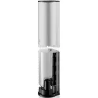 Keuco PLAN Sensor-Seifenspender für Flüssigseife, LED-Füllstandanzeige, 1100ml, 14986170037, Farbe: Aluminium silber-eloxiert/schwarz