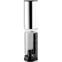 Keuco PLAN Sensor-Seifenspender für Schaumseife, LED-Füllstandanzeige, 1100ml, 14986010137, Farbe: verchromt / schwarz
