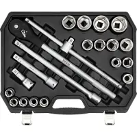 YATO Steckschlüssel-Satz 3/4" 21-tlg. mit Ratsche
