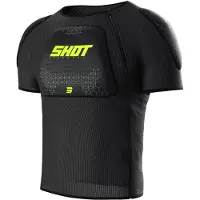 Shot Airlight kurzarm Protektorenjacke, schwarz/neon-gelb, L