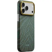 Pitaka Edge Case, Sonderausführung "Breath of Veins", Farbton "Dive Green" – iPhone 17 Pro