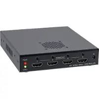 InLine HDMI Videowand Verteiler 1 auf 4, Full-HD, Schwarz, 1080p, 120 mm, 141 mm, 27 mm, 490 g