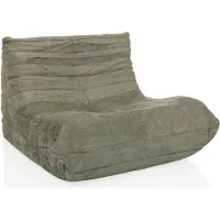 OEM Lounge-Sessel Stoff Petrol, Plissee-Design, 72x90x100 cm