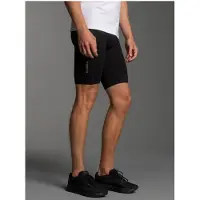 Trigema Funktionshose "Kurze Radlerhose", Herren, Gr. L, Normalgrößen, schwarz, Mikrofaser, 85% Polyester, 15% Elasthan, Hosen Funktionshose