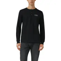 s.Oliver Langarmshirt mit Logo Stickerei