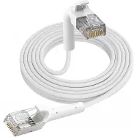 Extralink Cat.6 U/FTP LAN Patchkabel 10 m, 1 Gb/s, Kupfer, Weiß, flexible Stecker