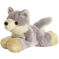 Aurora Mini Flopsies Woolsey Wolf 20cm, Spieltiere