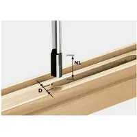 Festool Nutfräser HW Schaft 8 mm HW S8 D14/20