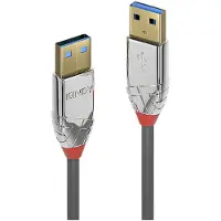 Lindy 36628, 3 m, USB A, USB A, USB 3.2 Gen 1 (3.1 Gen 1), 5 Gbit/s, Grau