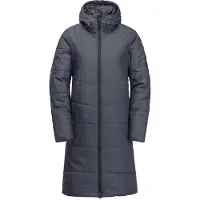 Jack Wolfskin Funktionsmantel "DEUTZER COAT W", Damen, Gr. XS, blau (schwarz, navy), Obermaterial: 100% Polyester. Füllung: 100% Polyester. Futter: 100% Polyester, Mäntel Funktionsmantel