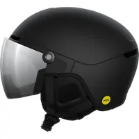 POC - Skibrillenhelm / Snowboardhelm - Obex Visor Uranium Black Matt/Clarity Universal/Partly Sunny/Silver für Damen - Größe 59-62 cm - schwarz