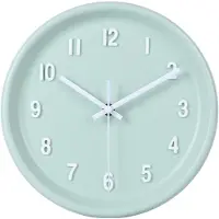Sensahome Wanduhr Oslo – Modernes skandinavisches Design – Runde Uhr – Ø25 cm – Türkis