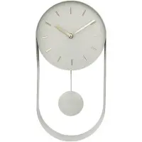 Sensahome Wanduhr Sofia – Minimalistische Pendeluhr – Uhr im skandinavischen Stil, nordisches Design – Ø20 cm – Pastellgrün