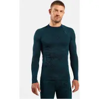 Odlo - Performance Warm Blackcomb Bl Top Crew Neck L/S - Kunstfaserunterwäsche Gr M blau