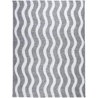 FRAAI In | & Outdoor Teppich | Summer Waves Grau | 200x290cm | Grau | Rechteckig