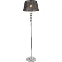 Lux.pro Stehleuchte 151cm Stehlampe Standleuchte Stand Lampe Metall Chrom/Grau []