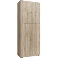 VCM Schuhschrank "XXL Holz Großer Schuhschrank Schuhkommode Lona 9", braun (sonoma, eiche (sägerau)), B:70cm T:40cm, Obermaterial: 100% Holz Wood., Schränke, Schuhschrank