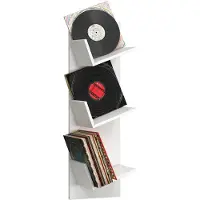 VCM Media-Regal "Holz Bücher Schallplatten LP Hänge Wandregal Sulda", weiß, B:33cm T:26cm, Regale, Media-Regal