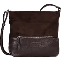 Tom Tailor Umhängetasche "Gia", Damen, Gr. B/H/T: 27cm x 26cm x 8cm, braun, Lederimitat, clean, gepflegt, unifarben, Taschen Umhängetasche, Damen Schultertasche, in sehr weicher Haptik